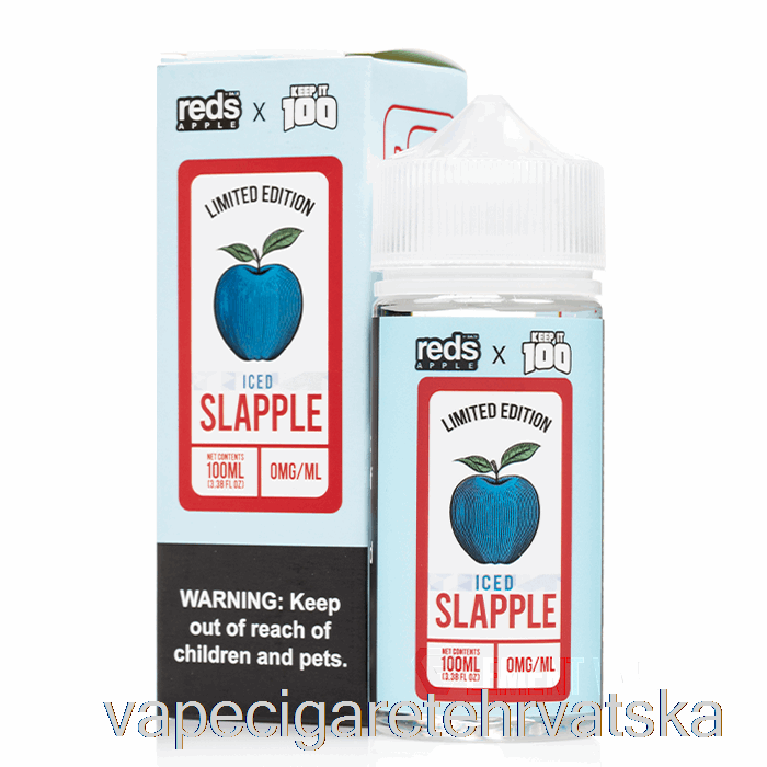 Vape Cigarete Iced Slapple - 7 Daze X Keep It 100 - 100 Ml 6 Mg